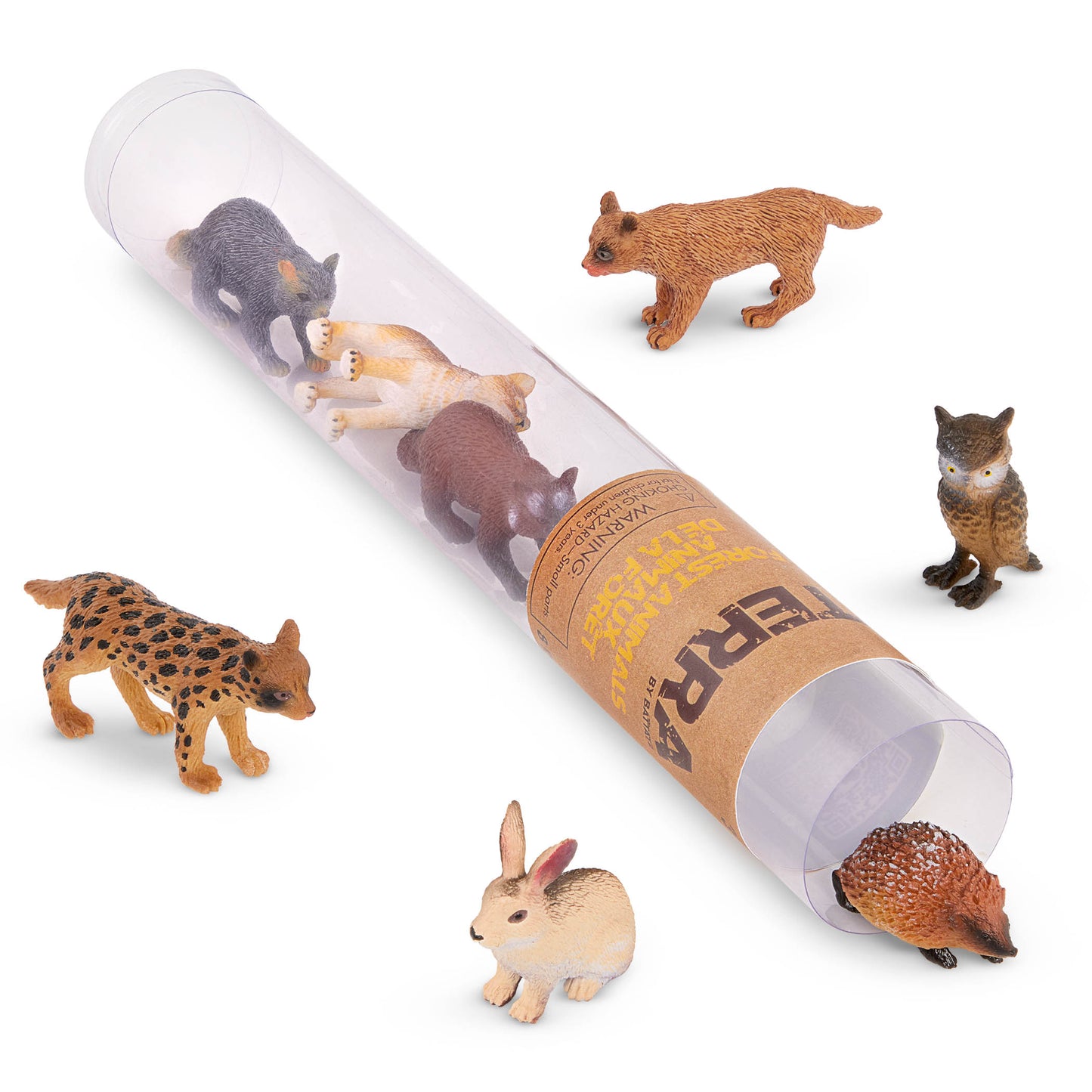Terra Forest Animals in a Tube with packaging