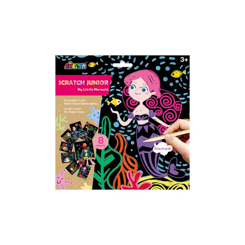 Avenir Scratch Junior My Little Mermaids Art Set