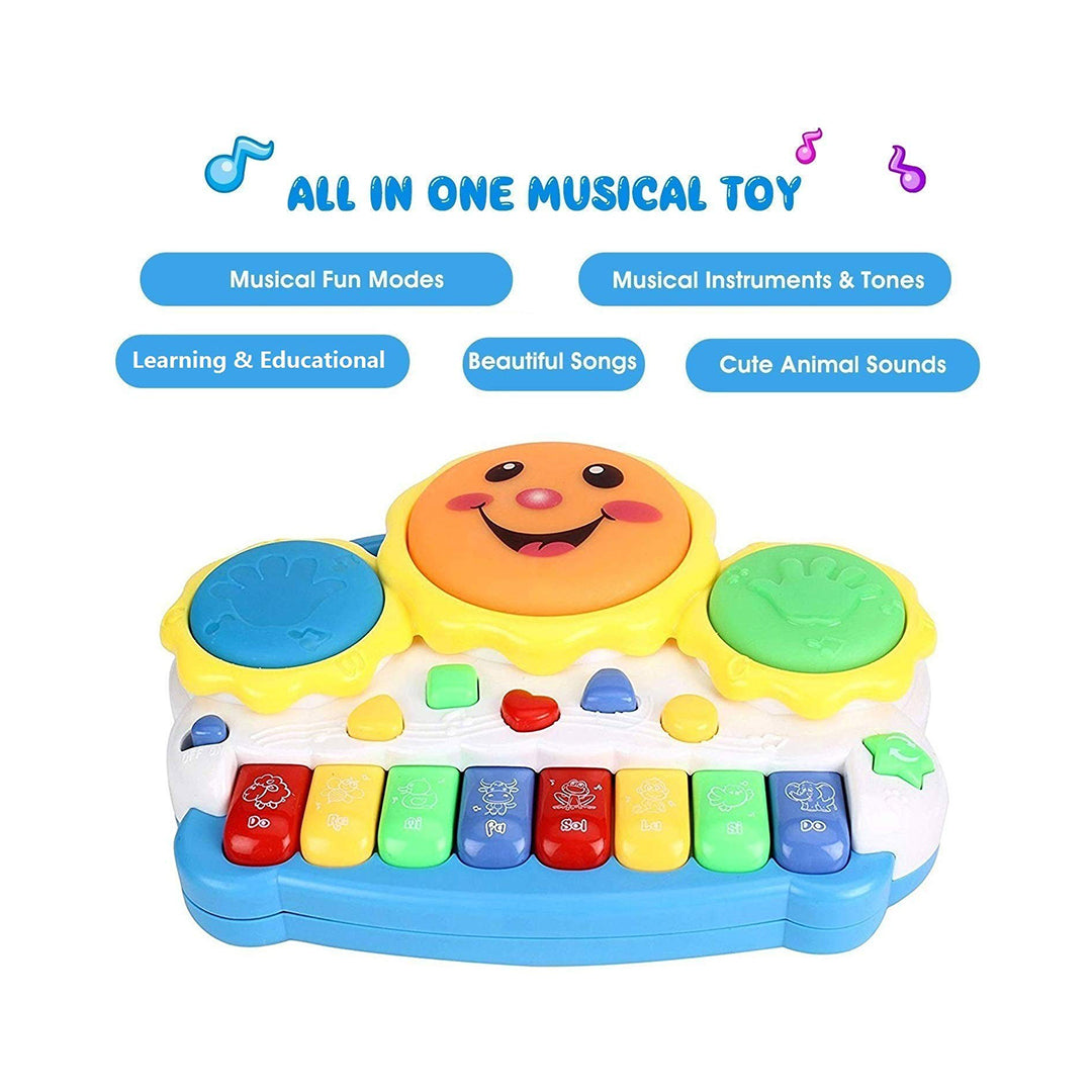 Baby Drum & Organ Keyboard - Musical Toy - Toyspry