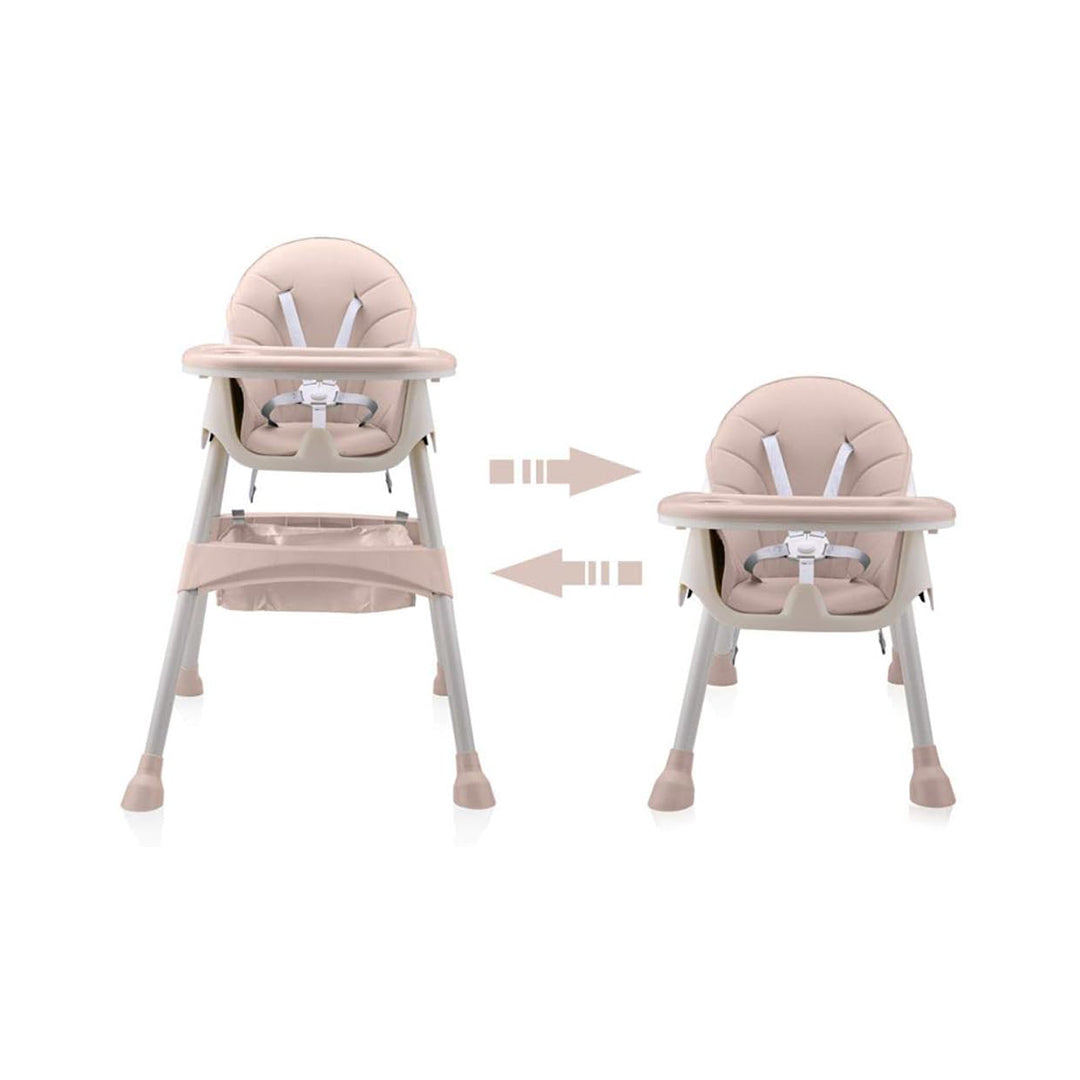 Portable Folding High Chair Compactly Stored in a Small Space
