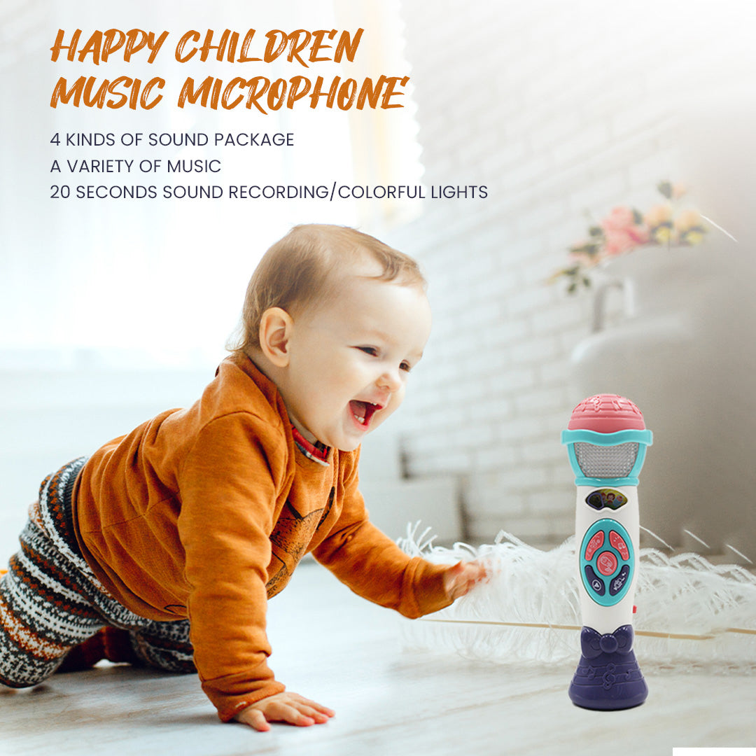 Star Shine Microphone: Interactive Musical Toy for Toddlers & Babies!