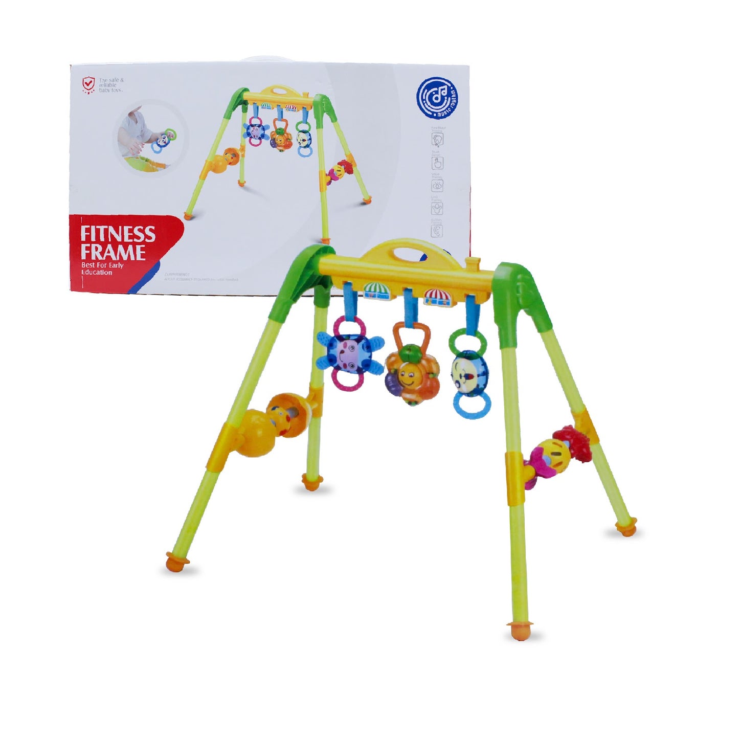 "Baby Play Mat & Activity Center with Hanging Toys"