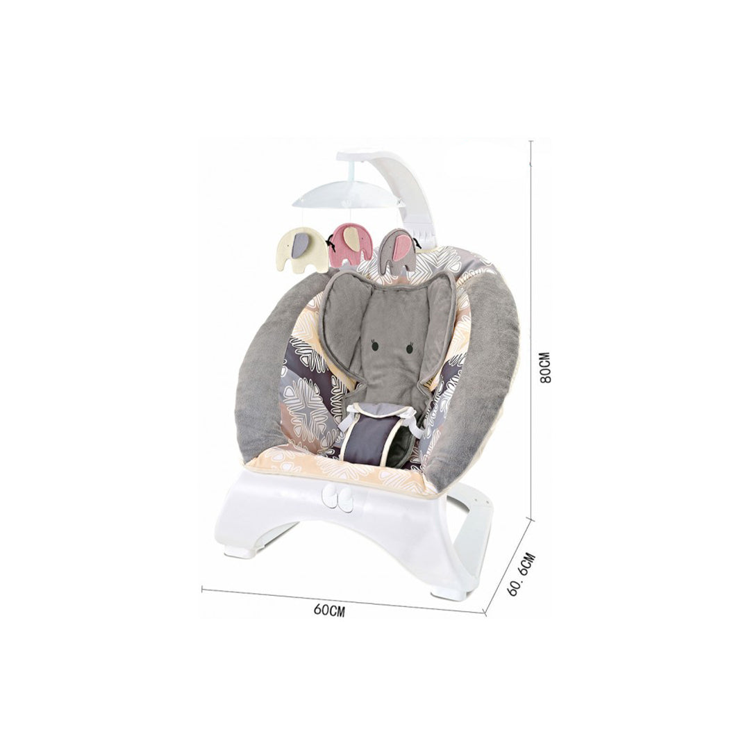 Baby Rocking Chair with Music - Plush Baby Bouncer