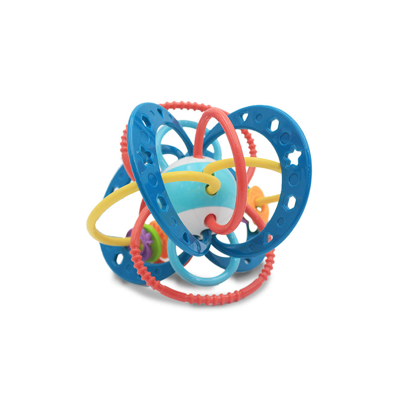 Silicone Teether & Sensory Rattle Balls - BPA-Free Baby Toy (3+ Months)