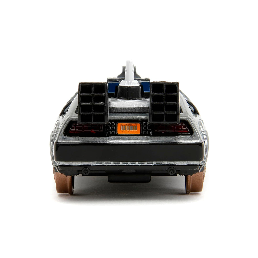 Back to the Future Part III Time Machine - 1:32 Diecast Model Car (Rail Wheels) - Toyspry