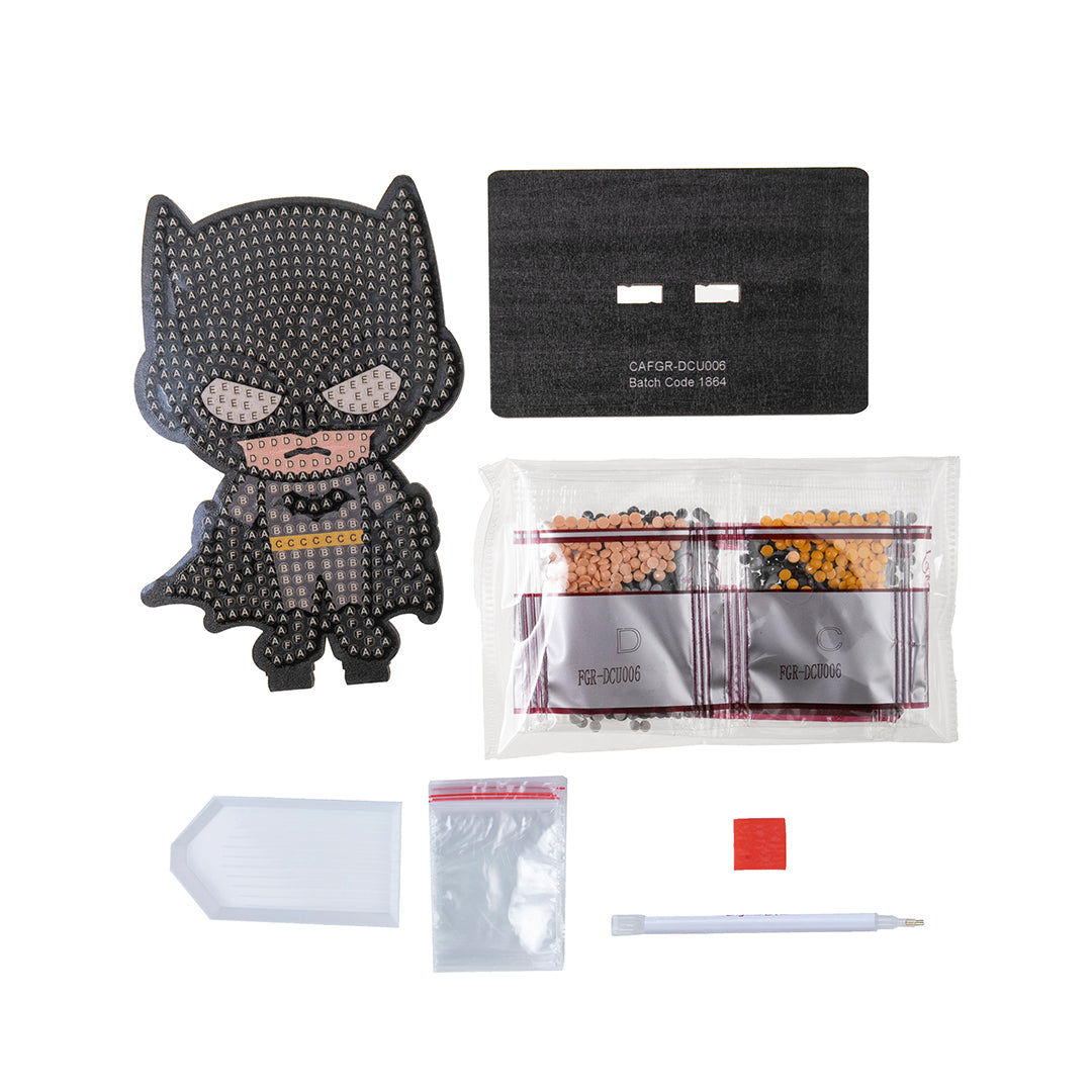 Batman (Black) Crystal Art Buddy - DC Comics Diamond Painting Craft Kit