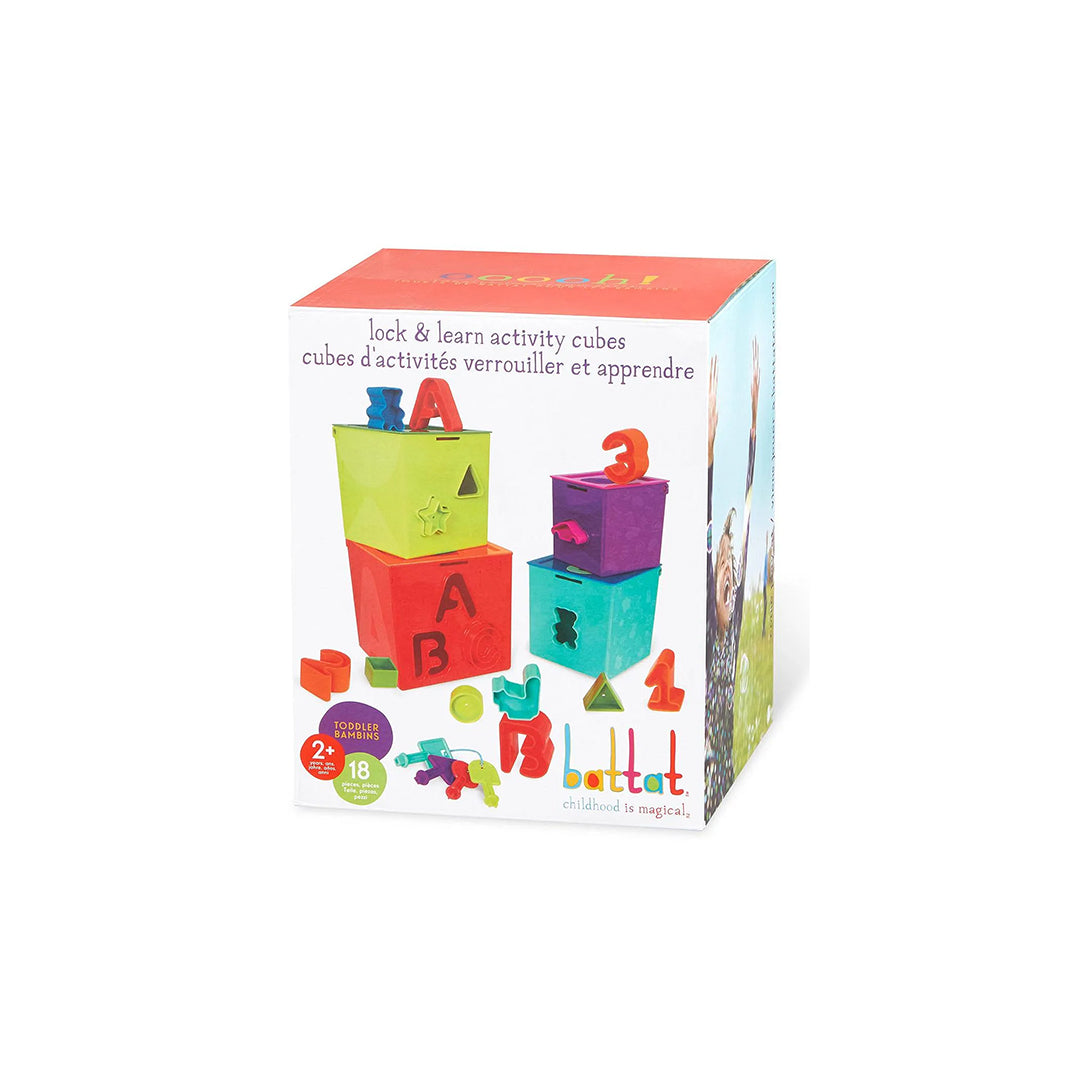 Battat Lock & Learn Cubes Educational Toy - Toyspry