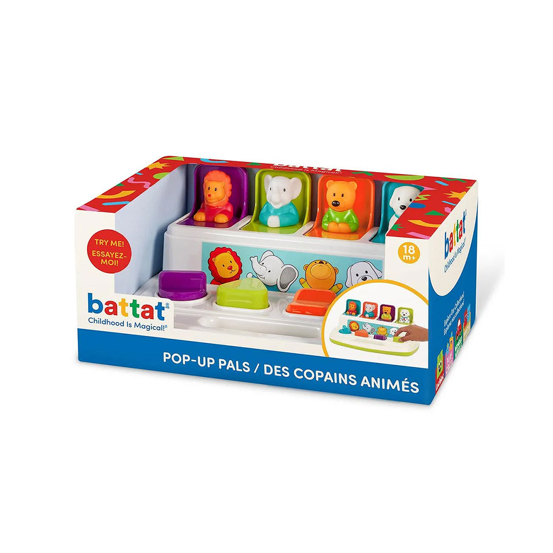 Battat Pop-Up Pals - Interactive Animal Toy for Babies and Toddlers