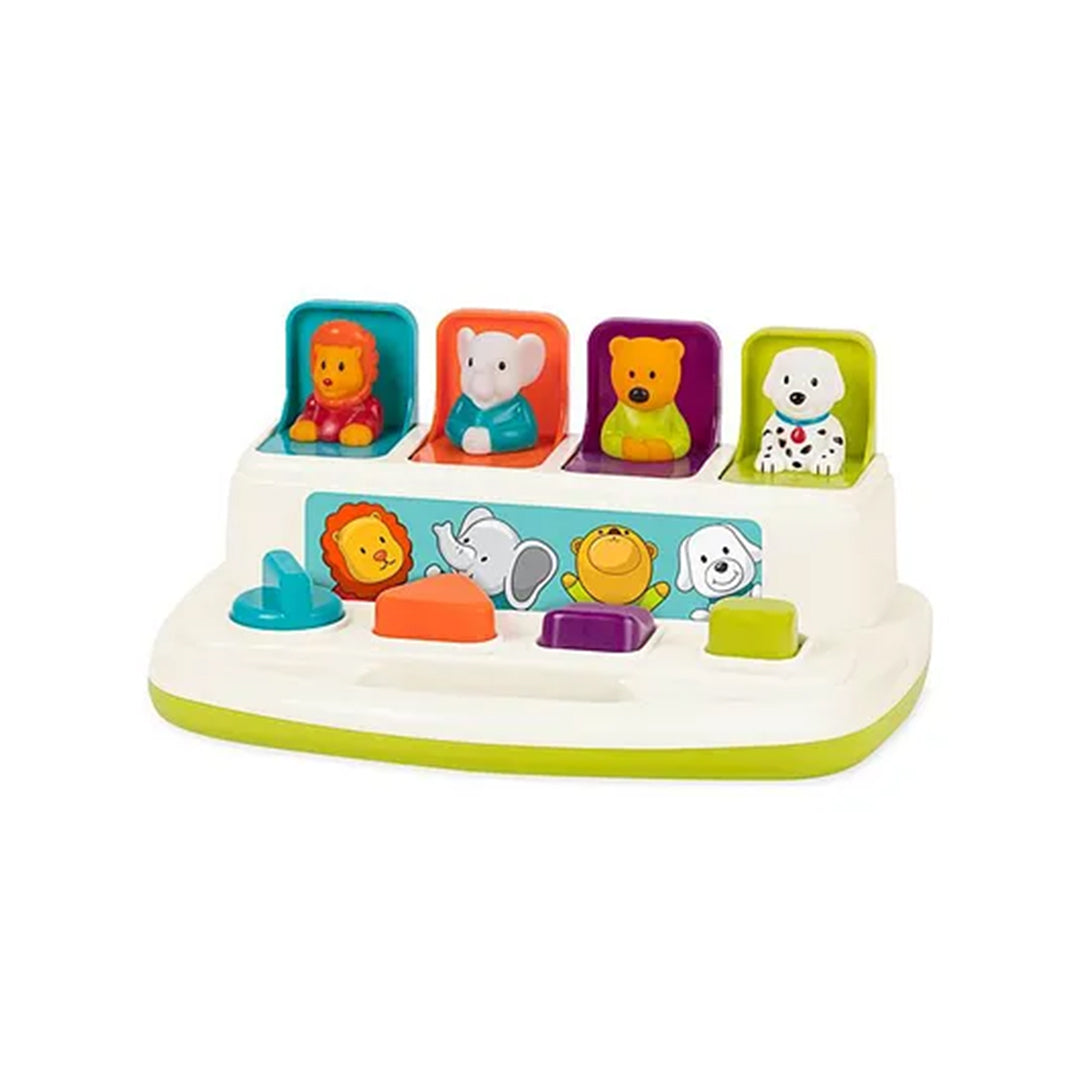 Battat Pop-Up Pals - Interactive Animal Toy for Babies and Toddlers