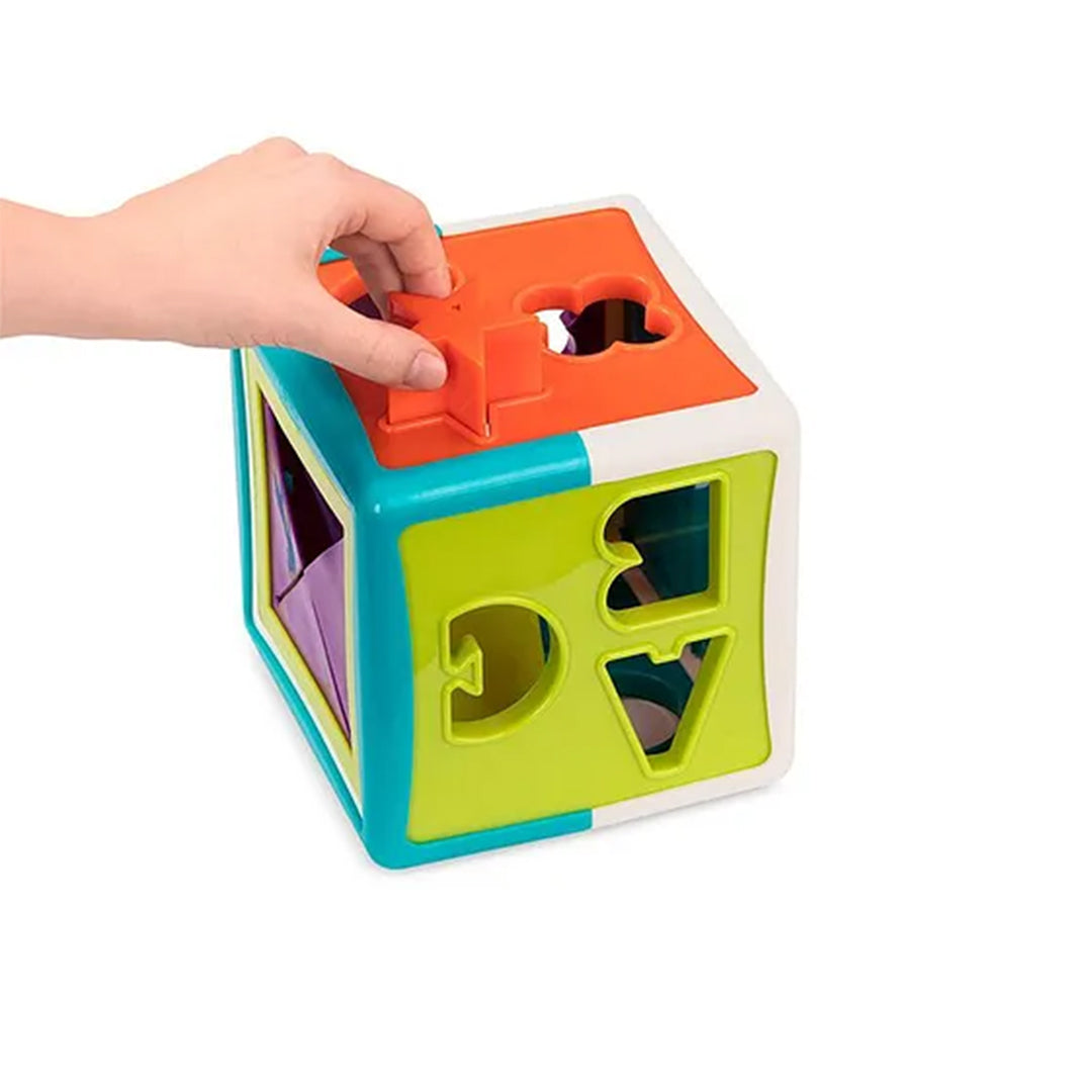 Battat Shape Sorter Cube - Educational Toy for Toddlers with 12 Shapes