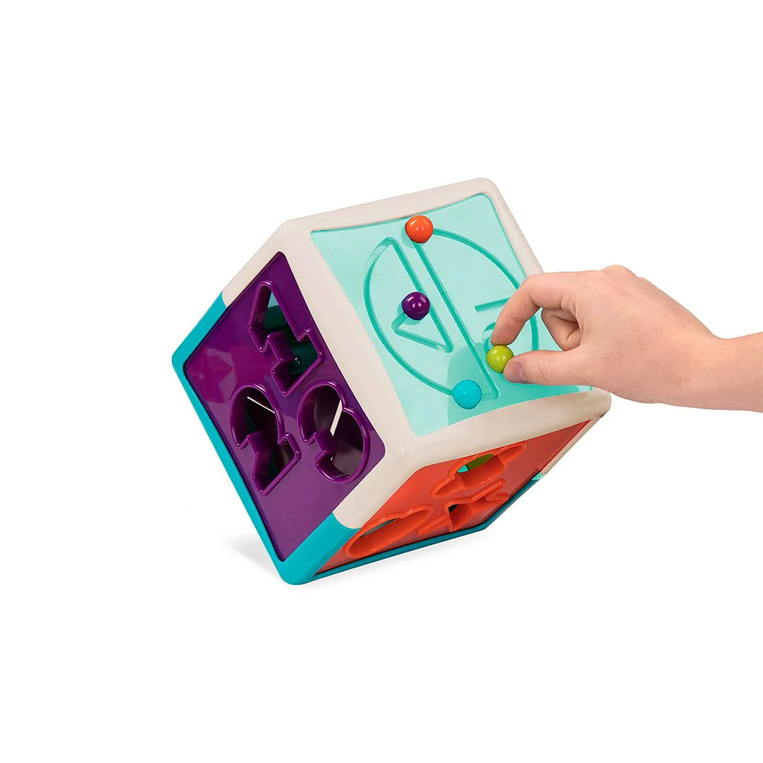 Battat Shape Sorter Cube - Educational Toy for Toddlers with 12 Shapes