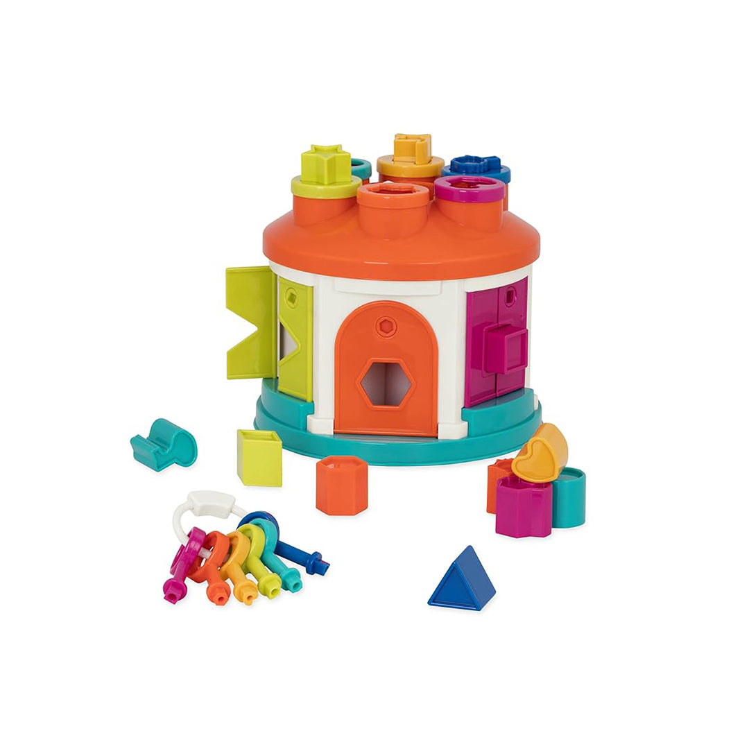 Battat Shape Sorter House - Color and Shape Sorting Toy for Toddlers