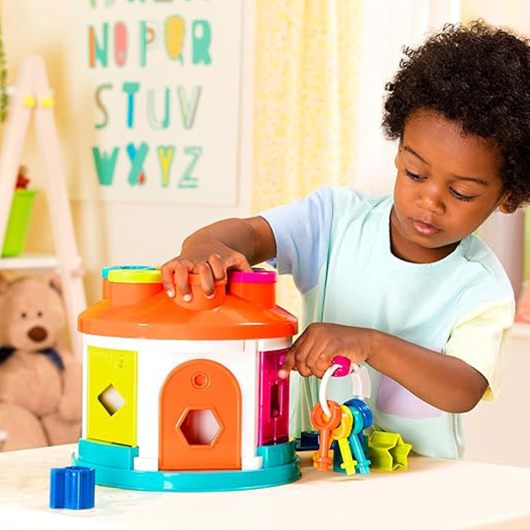 Battat Shape Sorter House - Color and Shape Sorting Toy for Toddlers