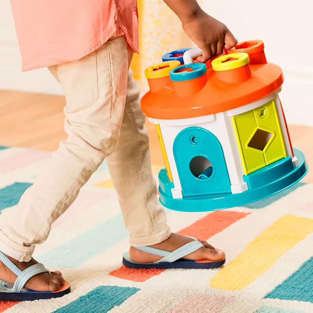 Battat Shape Sorter House - Color and Shape Sorting Toy for Toddlers