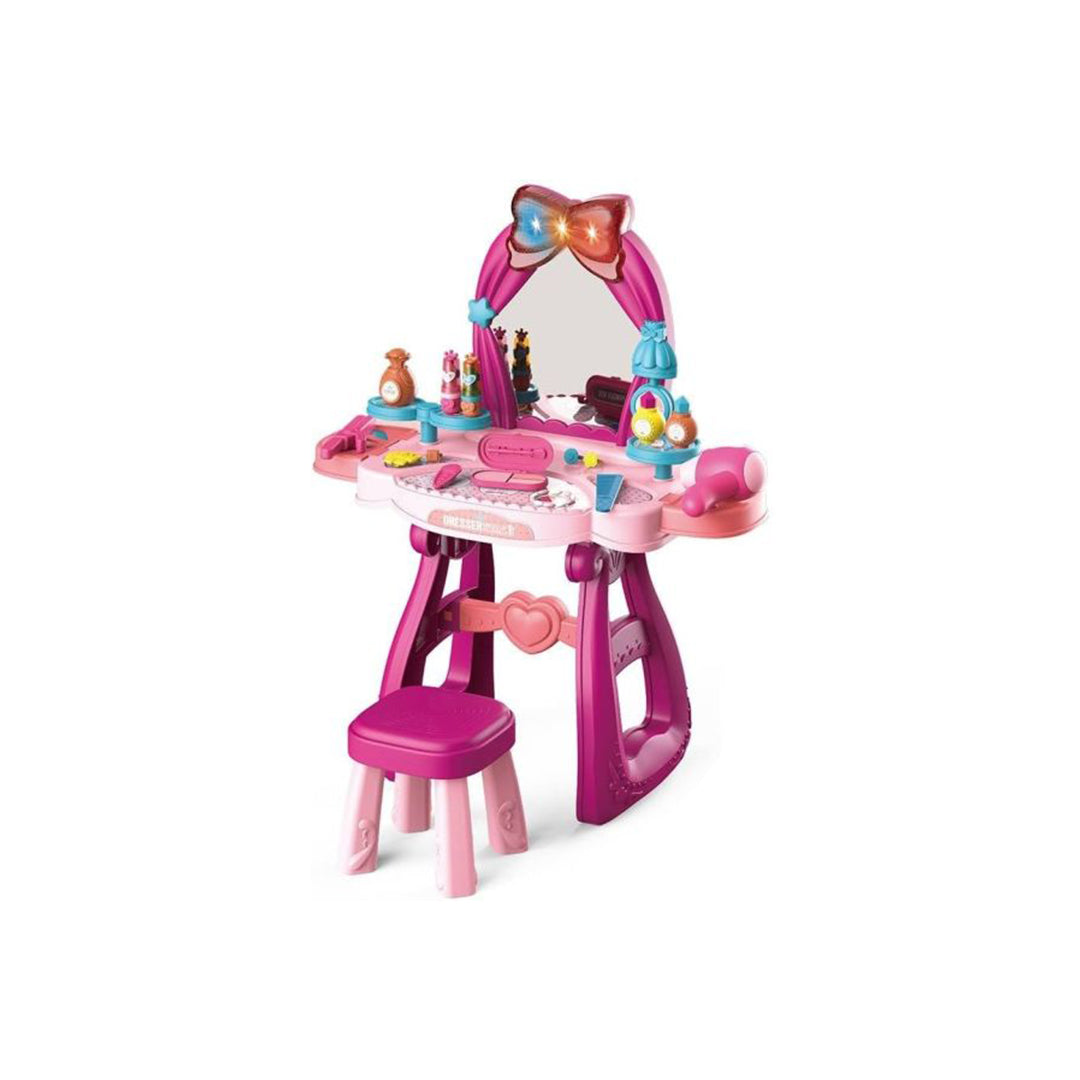 Princess Beauty Dresser & Makeup Table Toy with Lights & Music - Toyspry