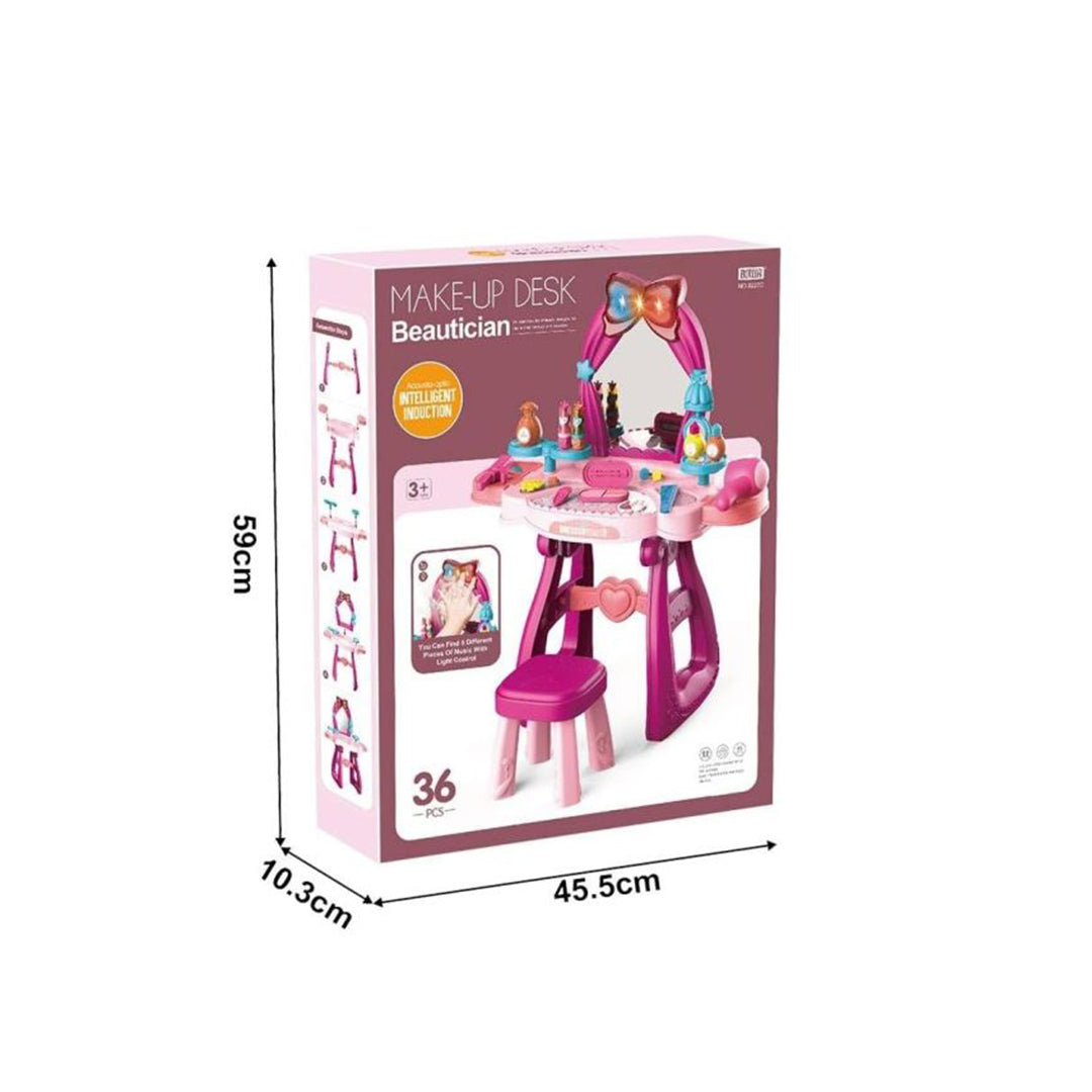 Princess Beauty Dresser & Makeup Table Toy with Lights & Music - Toyspry