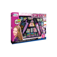 Kids Beauty Salon Toy Set - 24 Piece Pretend Play Hair Styling Kit for Girls