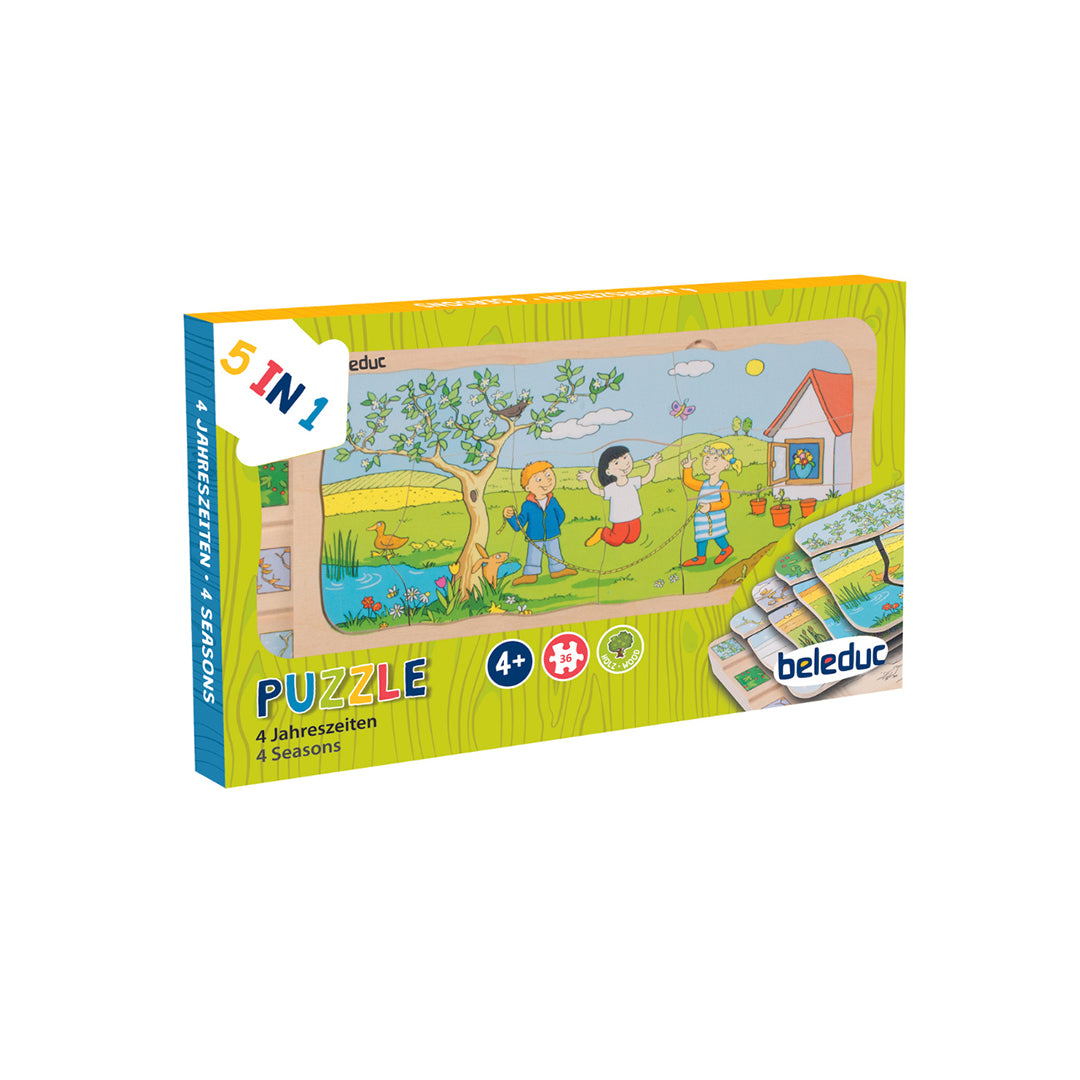 Beleduc 5-in-1 Layer Puzzle 4 Seasons