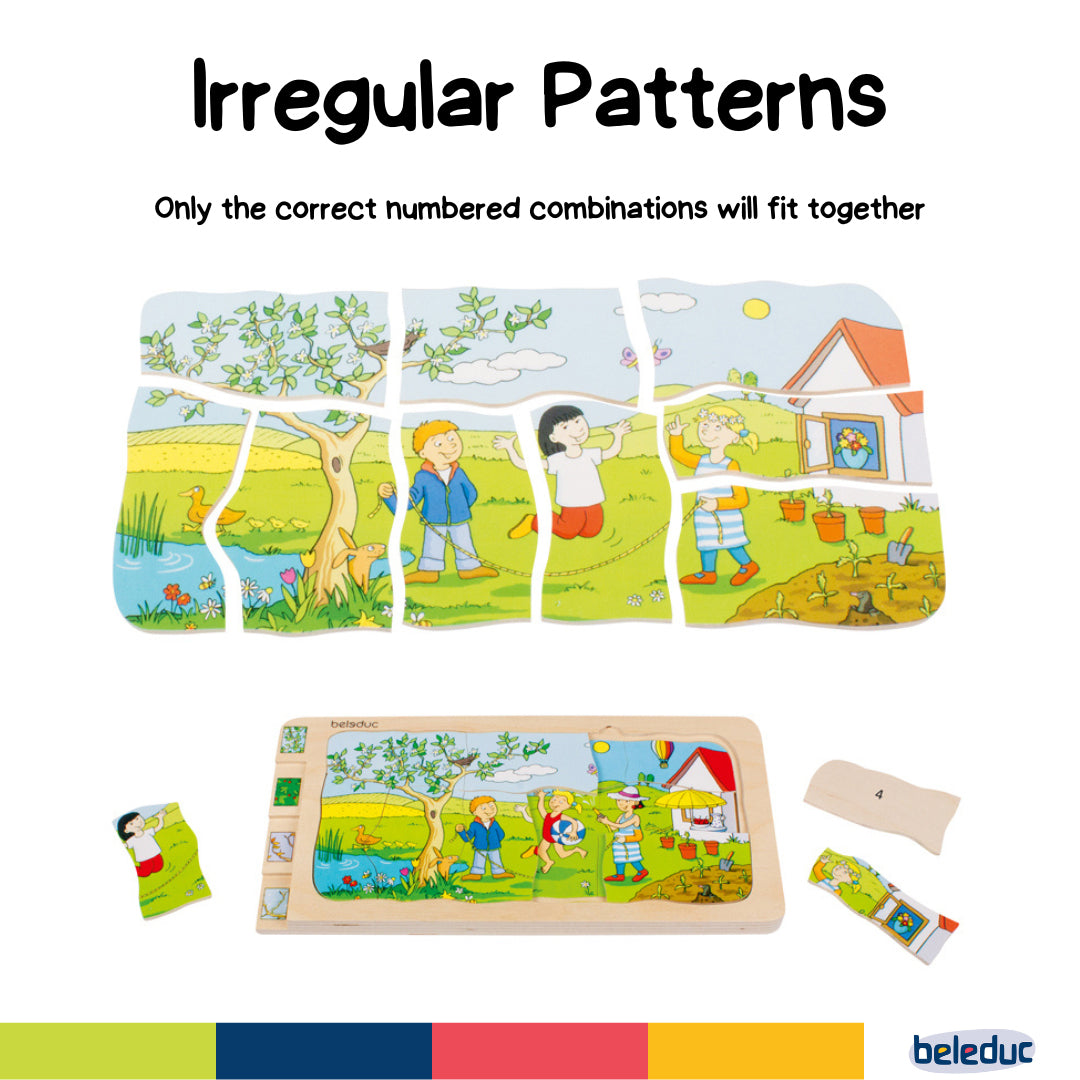 Beleduc 5-in-1 Layer Puzzle 4 Seasons