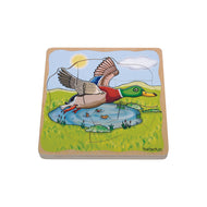 Beleduc 5-in-1 Layer Puzzle Duck