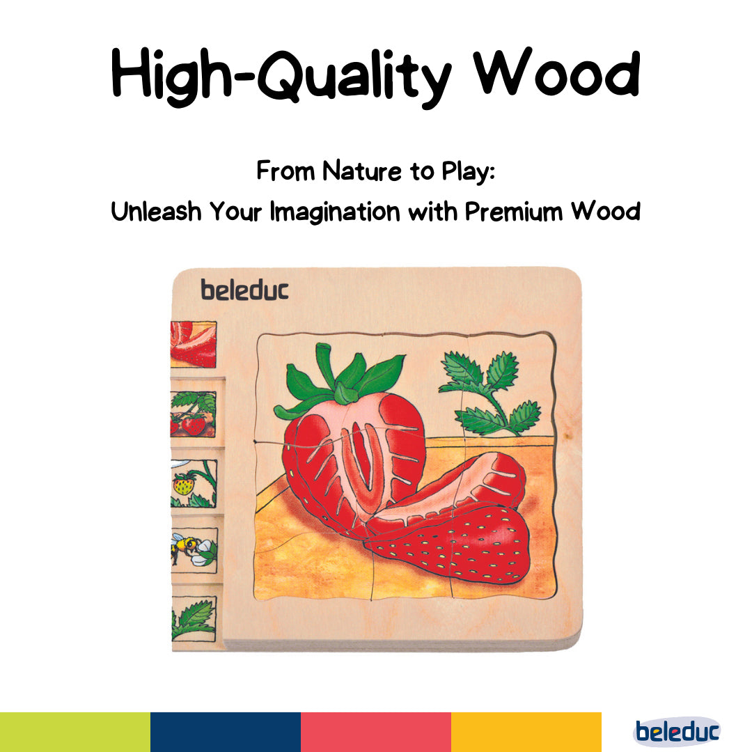Beleduc 5-in-1 Layer Puzzle Strawberry