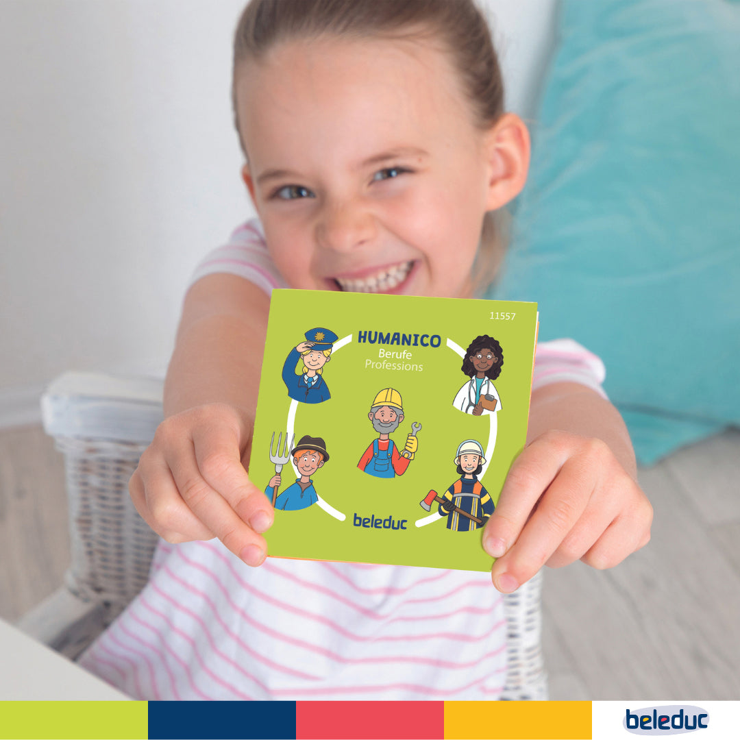 Non-toxic plywood professions classification puzzle for toddlers and educational toys UAE.
