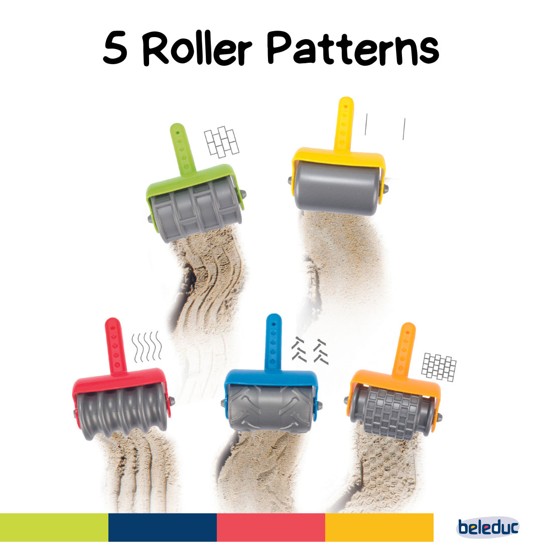 Beleduc Sand Rollers Set of 5, Tactile Sand Track Rollers UAE