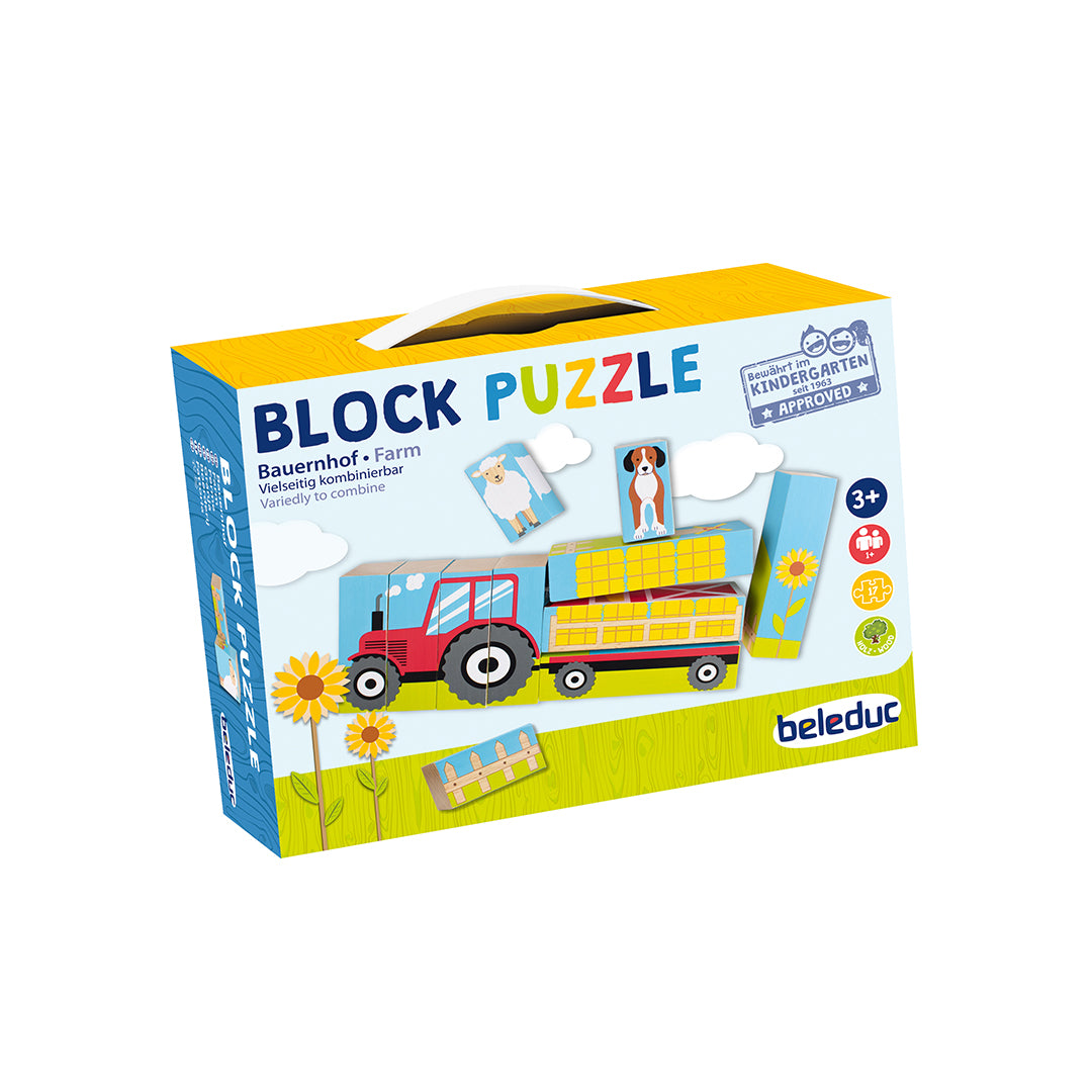 Beleduc Wooden Block Puzzle Farm