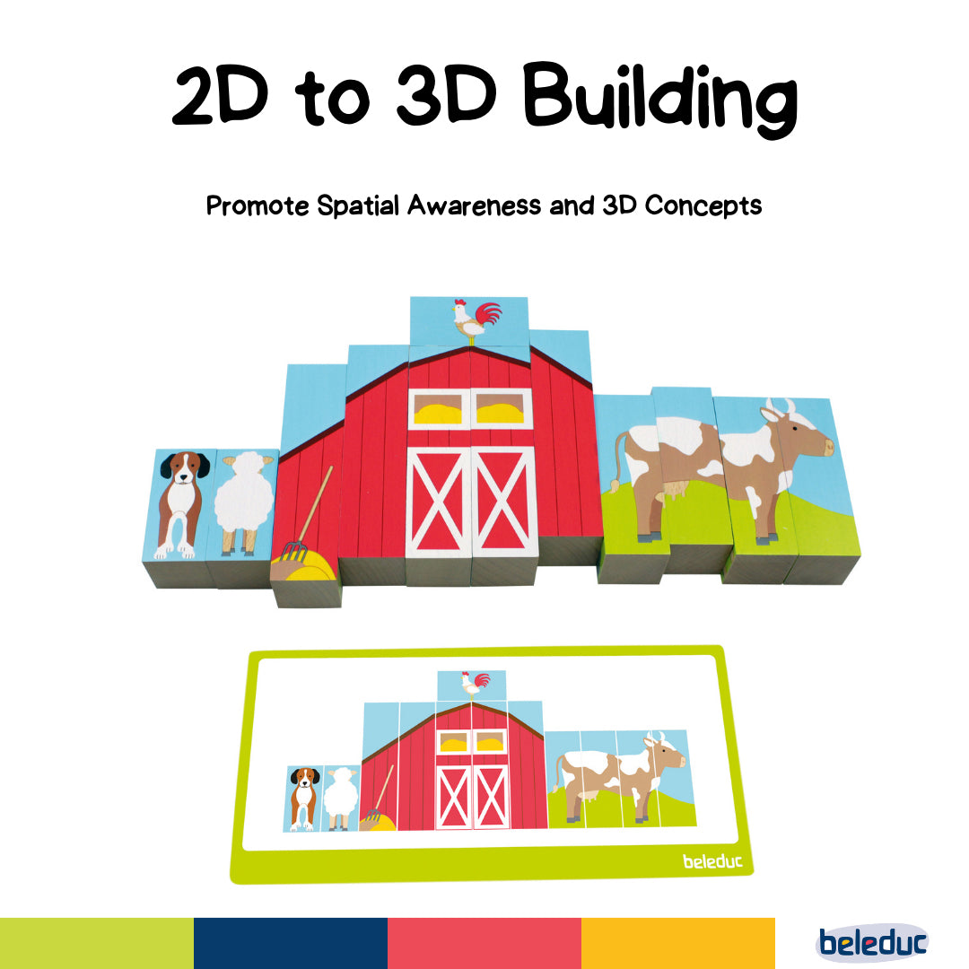 Non-toxic plywood farm animal puzzle for toddlers and educational toys UAE.
