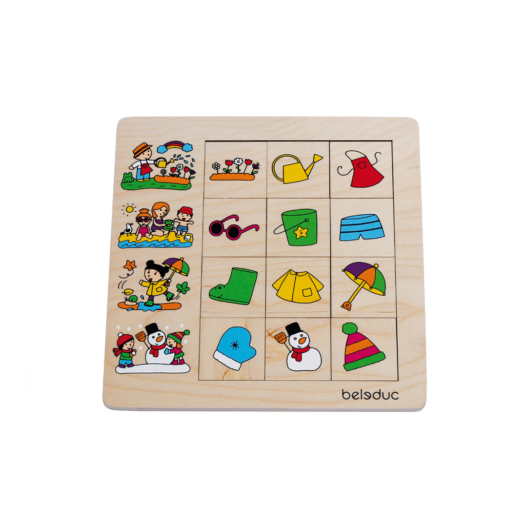 Beleduc Wooden Sorting Set Seasons - Toyspry