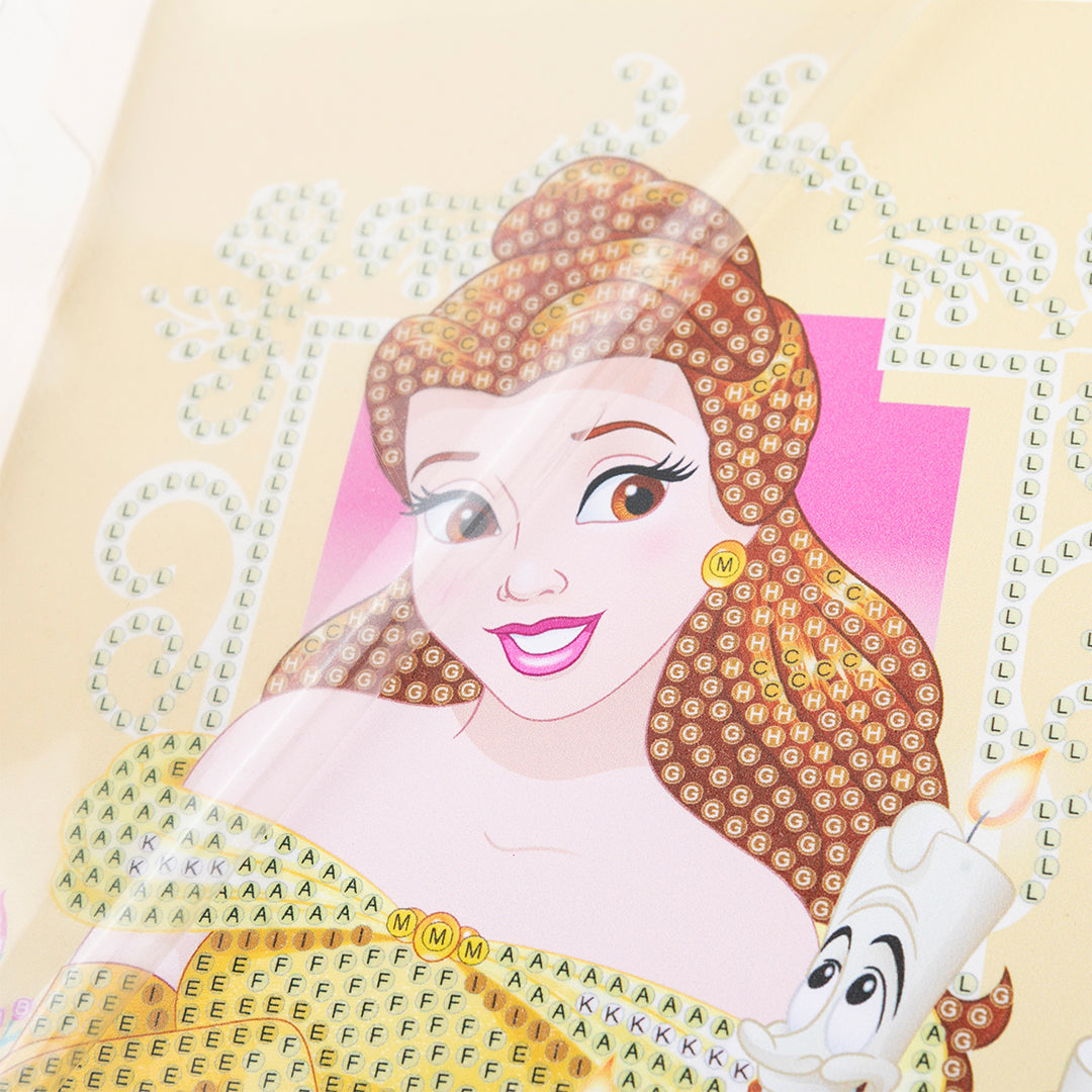 Belle Crystal Art Secret Diary - Disney Princess Diamond Painting Diary with Lock and Key