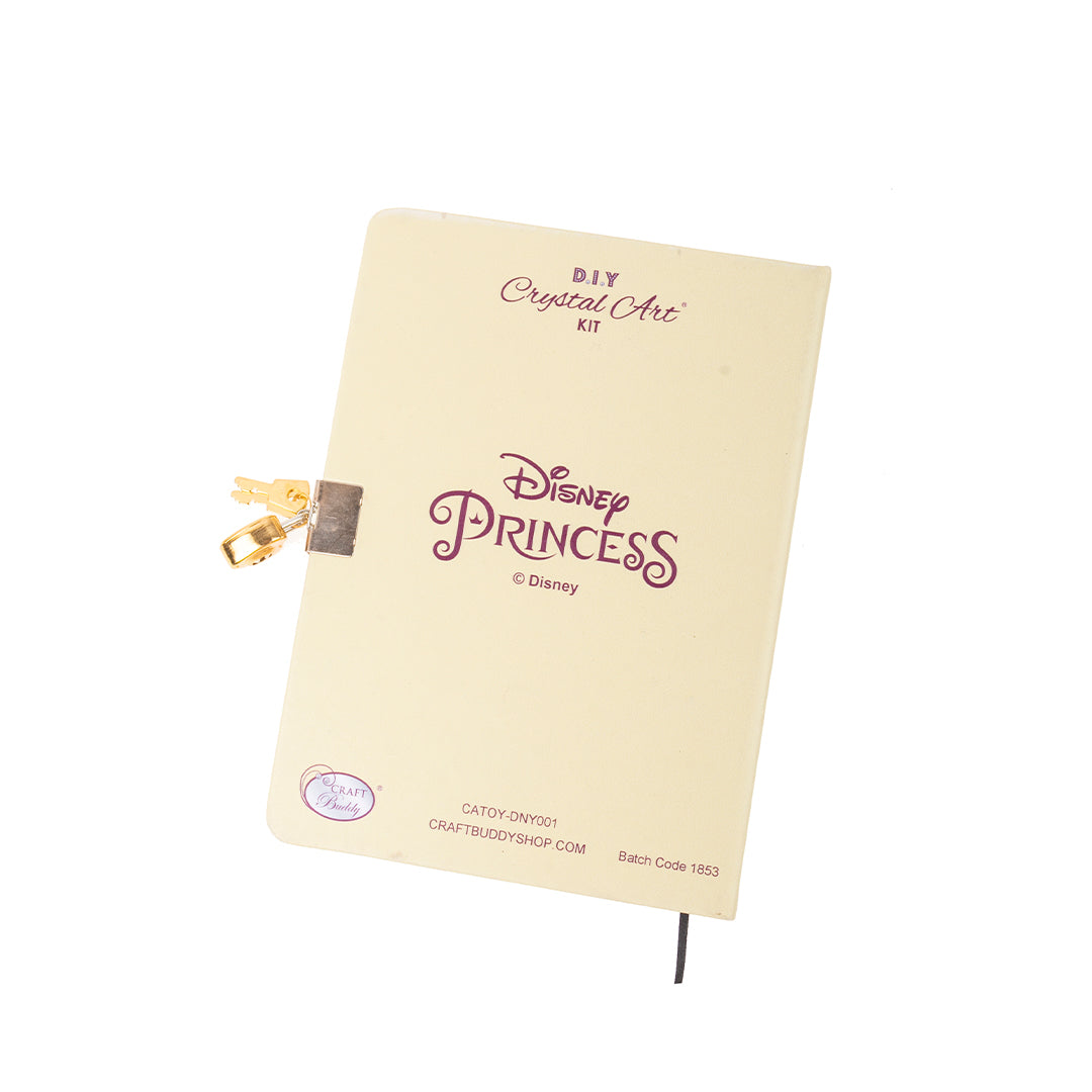 Belle Crystal Art Secret Diary - Disney Princess Diamond Painting Diary with Lock and Key
