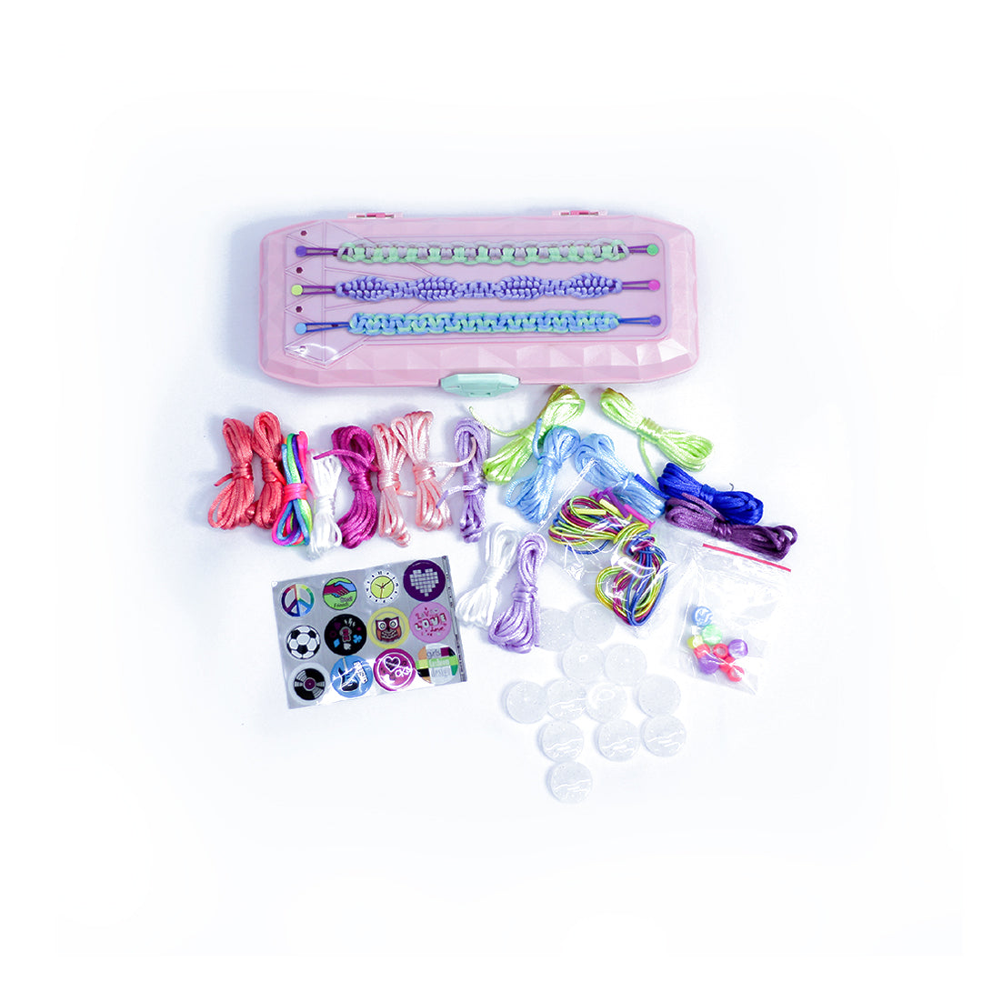 Braiding Bracelet Playset for Kids - Jewelry Making Kit for Girls