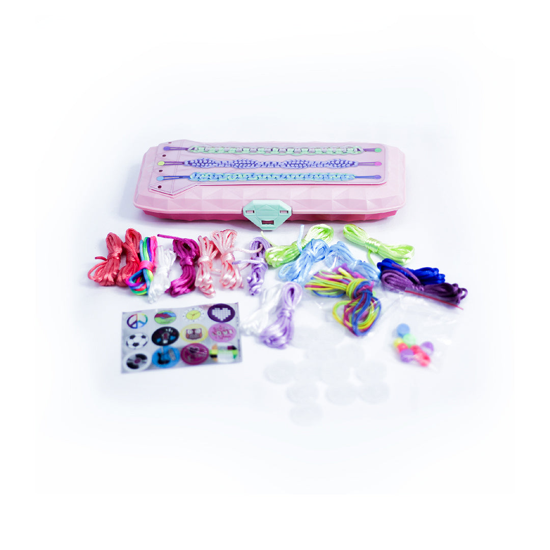 Braiding Bracelet Playset for Kids - Jewelry Making Kit for Girls