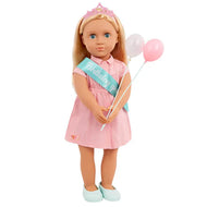 Our Generation Brenna Birthday Doll - 18-inch Doll with Party Dress and Accessories