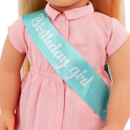 Our Generation Brenna Birthday Doll - 18-inch Doll with Party Dress and Accessories