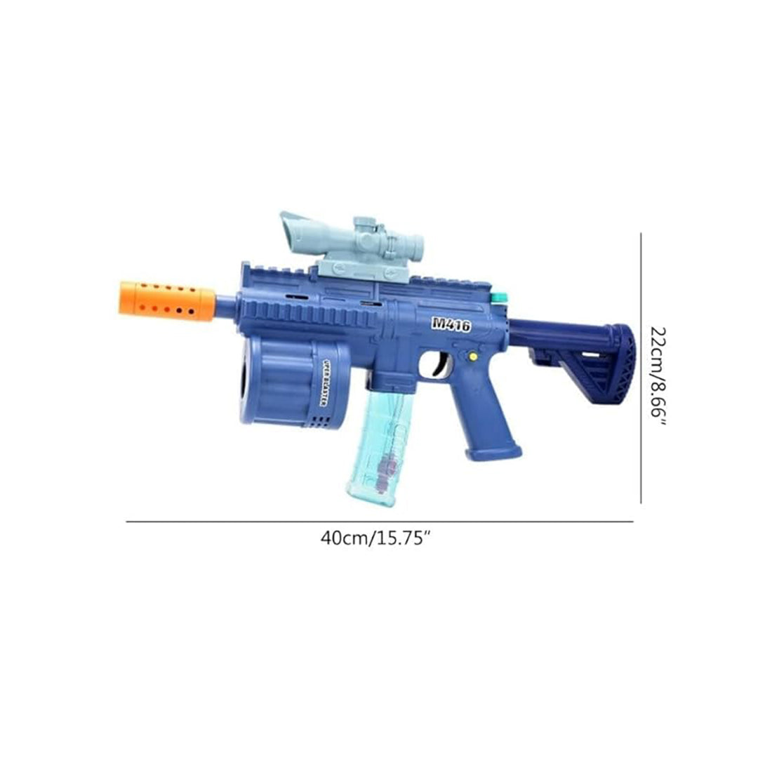 M416 Bubble Gun with Soft Darts - 3-in-1 Bubble Blower Toy with Lights, Music, and Bubbles
