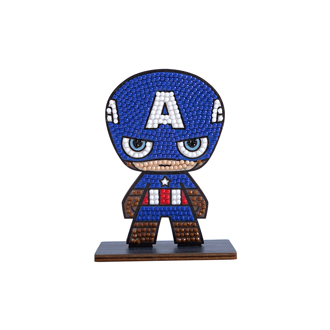 Captain America Crystal Art Buddy - Marvel Diamond Painting Craft Kit