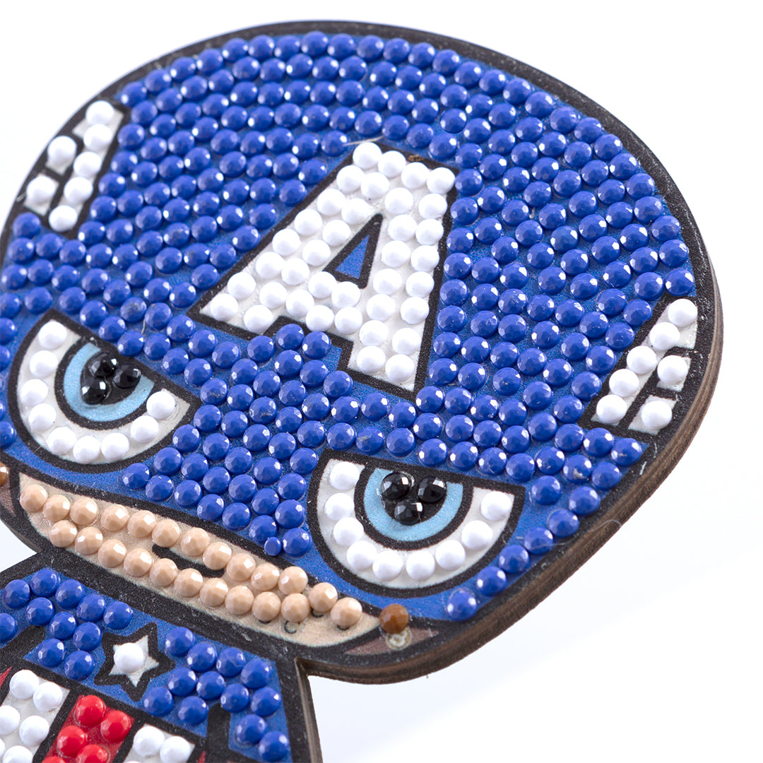 Captain America Crystal Art Buddy - Marvel Diamond Painting Craft Kit