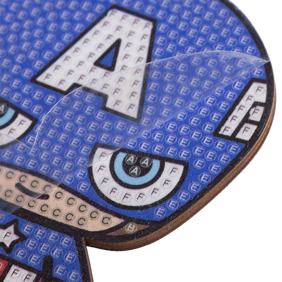 Captain America Crystal Art Buddy - Marvel Diamond Painting Craft Kit