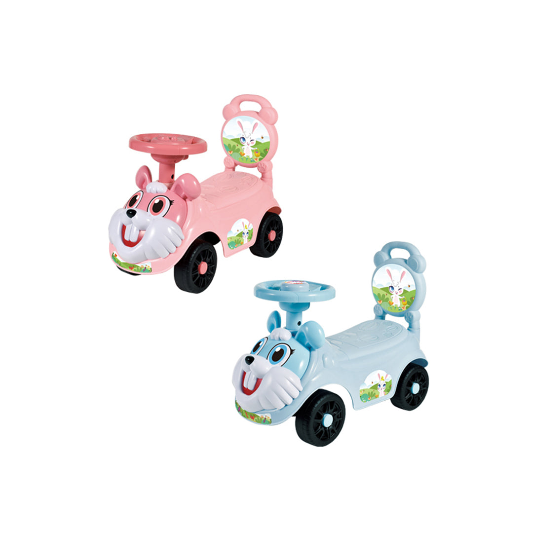 Cartoon Bunny Ride-On Car with Music