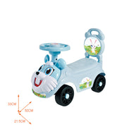 Cartoon Bunny Ride-On Car with Music