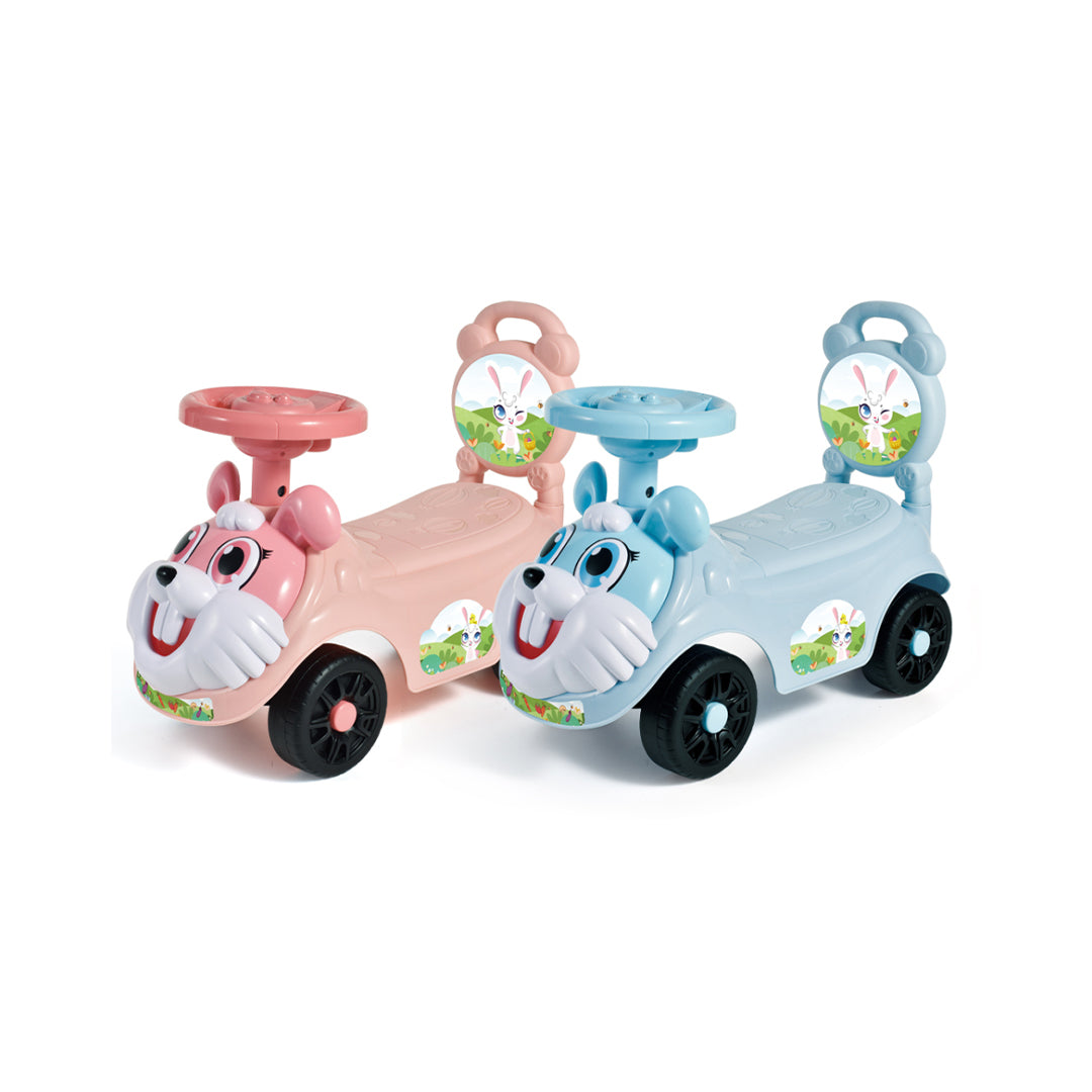 Cartoon Bunny Ride-On Car with Music