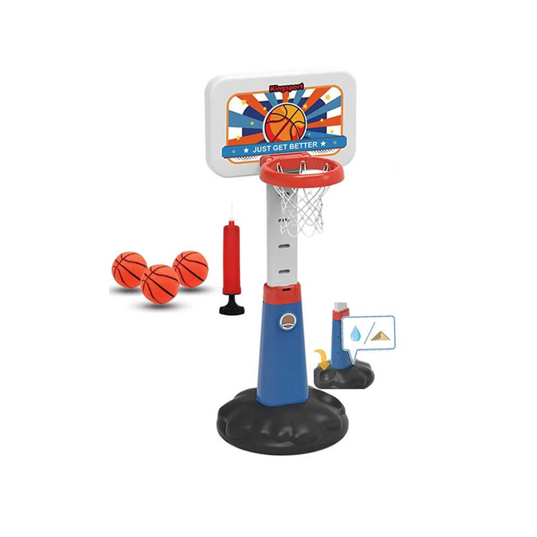 Adjustable Height Children's Indoor & Outdoor Basketball Hoop Set - Toyspry