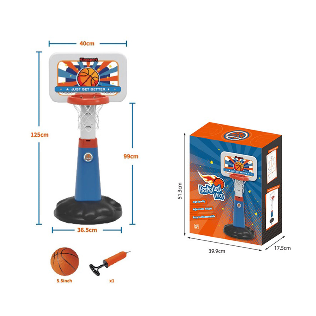 Adjustable Height Children's Indoor & Outdoor Basketball Hoop Set - Toyspry