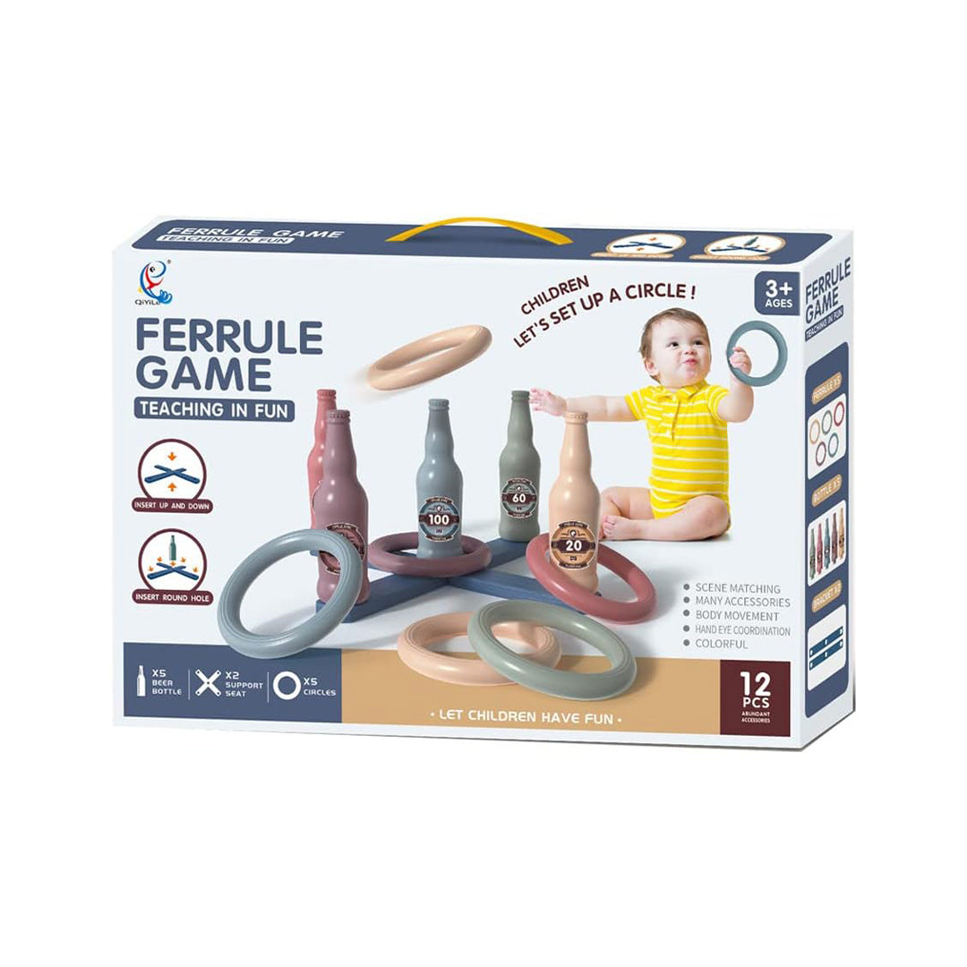 The complete children's ring toss game set Box
