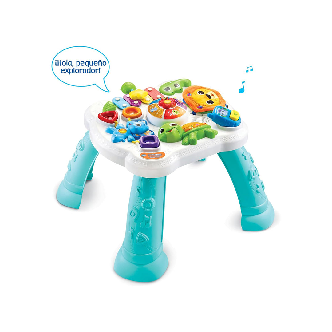 Children's Table with Sensory Activities | Interactive Baby Learning Table & Removable Panel | 6 Play Areas for Motor & Sensory Development