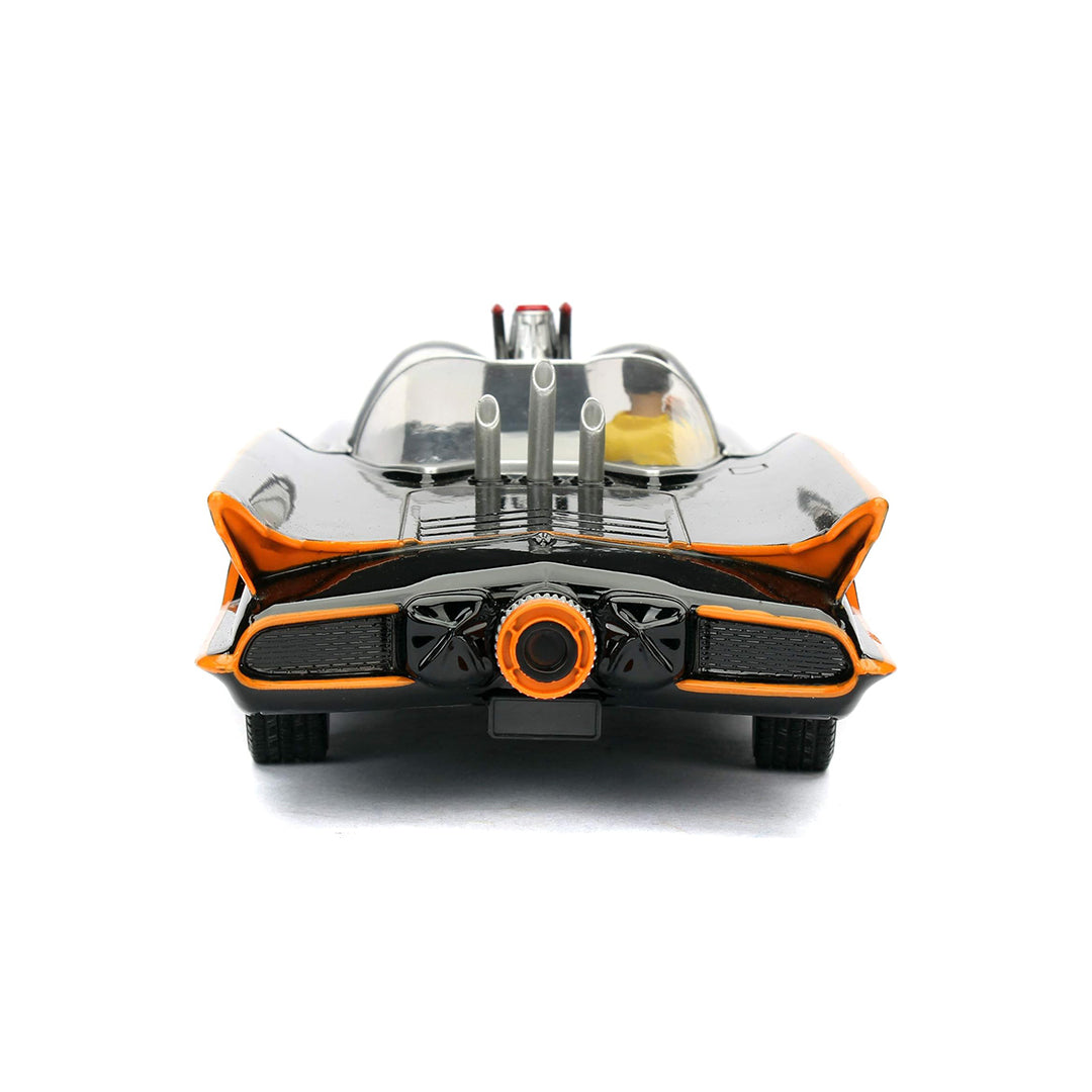 Collectible black model of the iconic 1966 Batmobile.