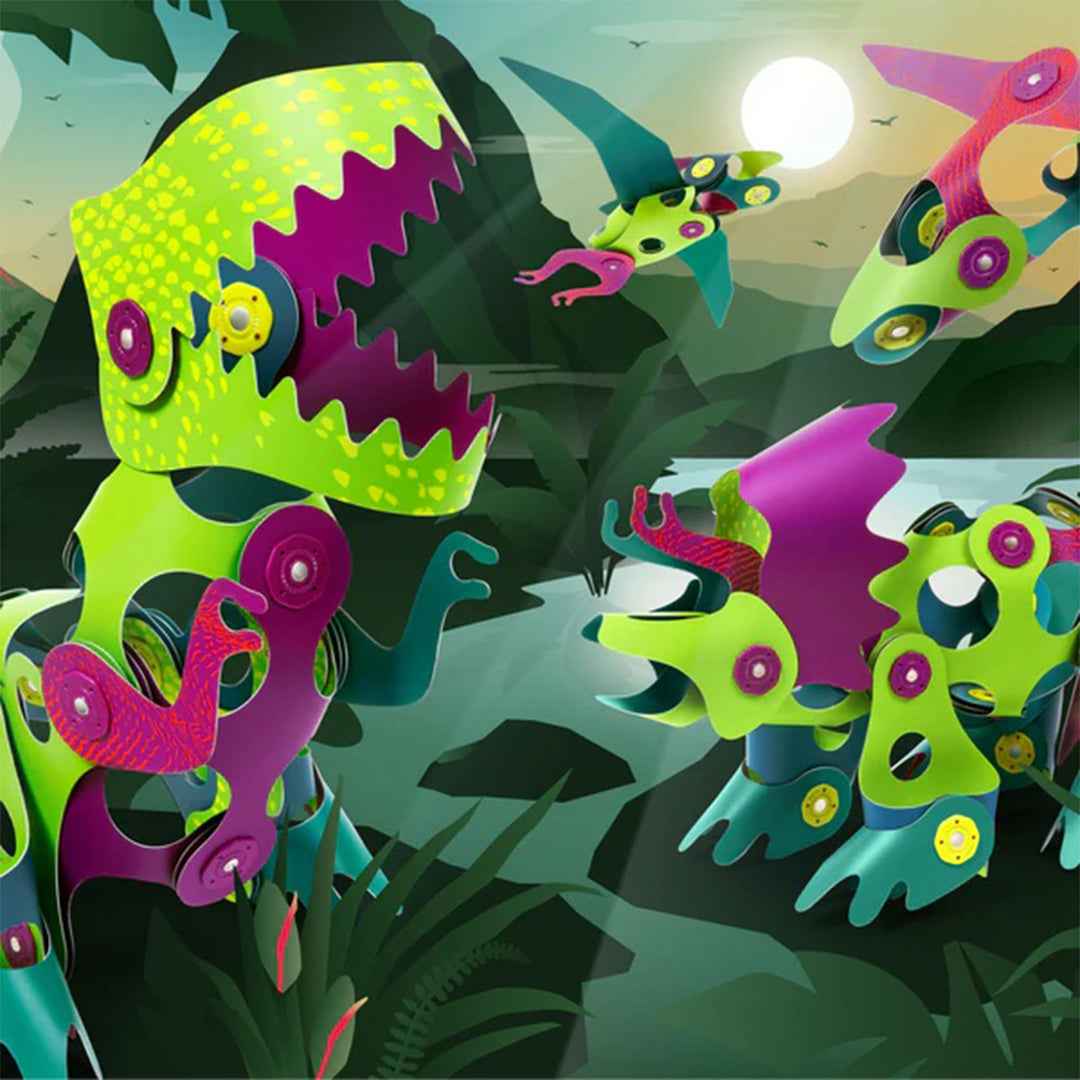 Clixo Dino Adventure Pack 36-Piece Magnetic Building Set (Copy)