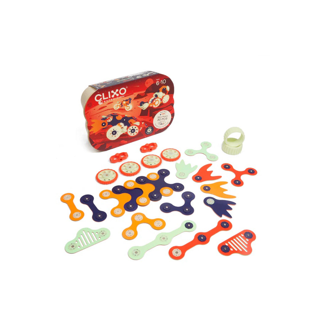 Clixo Mars Rovers Pack 30-Piece Magnetic Building Set
